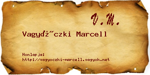 Vagyóczki Marcell névjegykártya