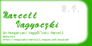 marcell vagyoczki business card